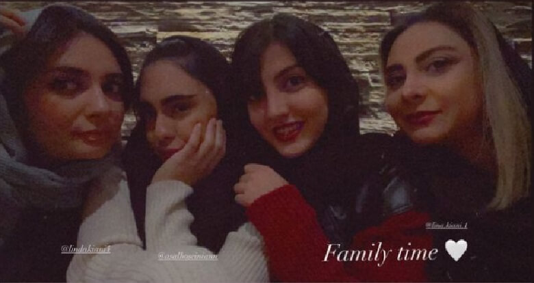 دختران خانواده لیندا کیانی خوش تیپ و خوش لباس هستند.