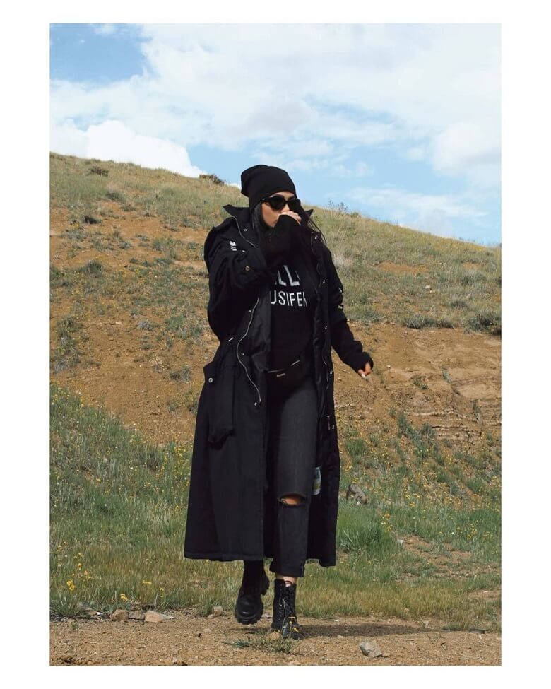 آیدا جعفری بازیگر گاندو تغییر پوشش ۱۸۰ درجه‌ای داد.