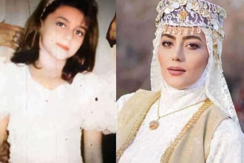 هدیه بازوند در نوجوانی هم زیبا بوده است.