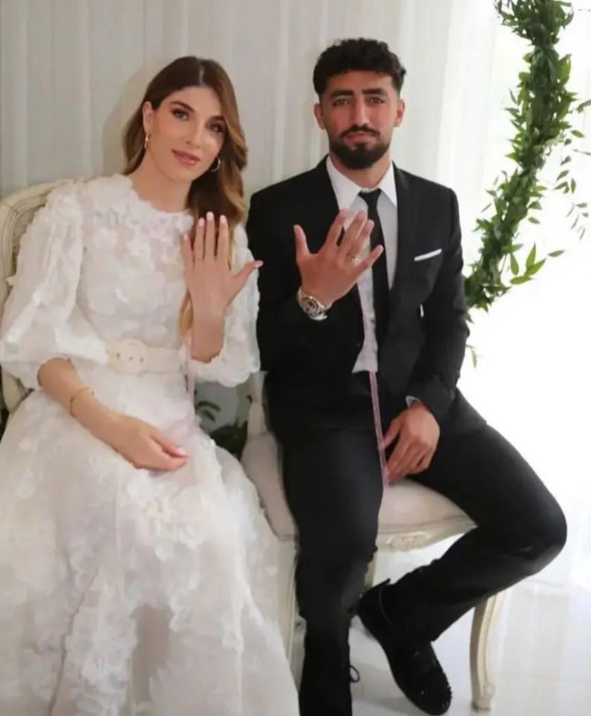 رونمایی اللهیار صیادمنش از همسر خارجی اش