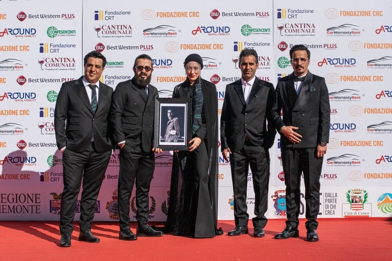 علی انصاریان بر فرش قرمز یک جشنواره ایتالیایی حضور داشت.