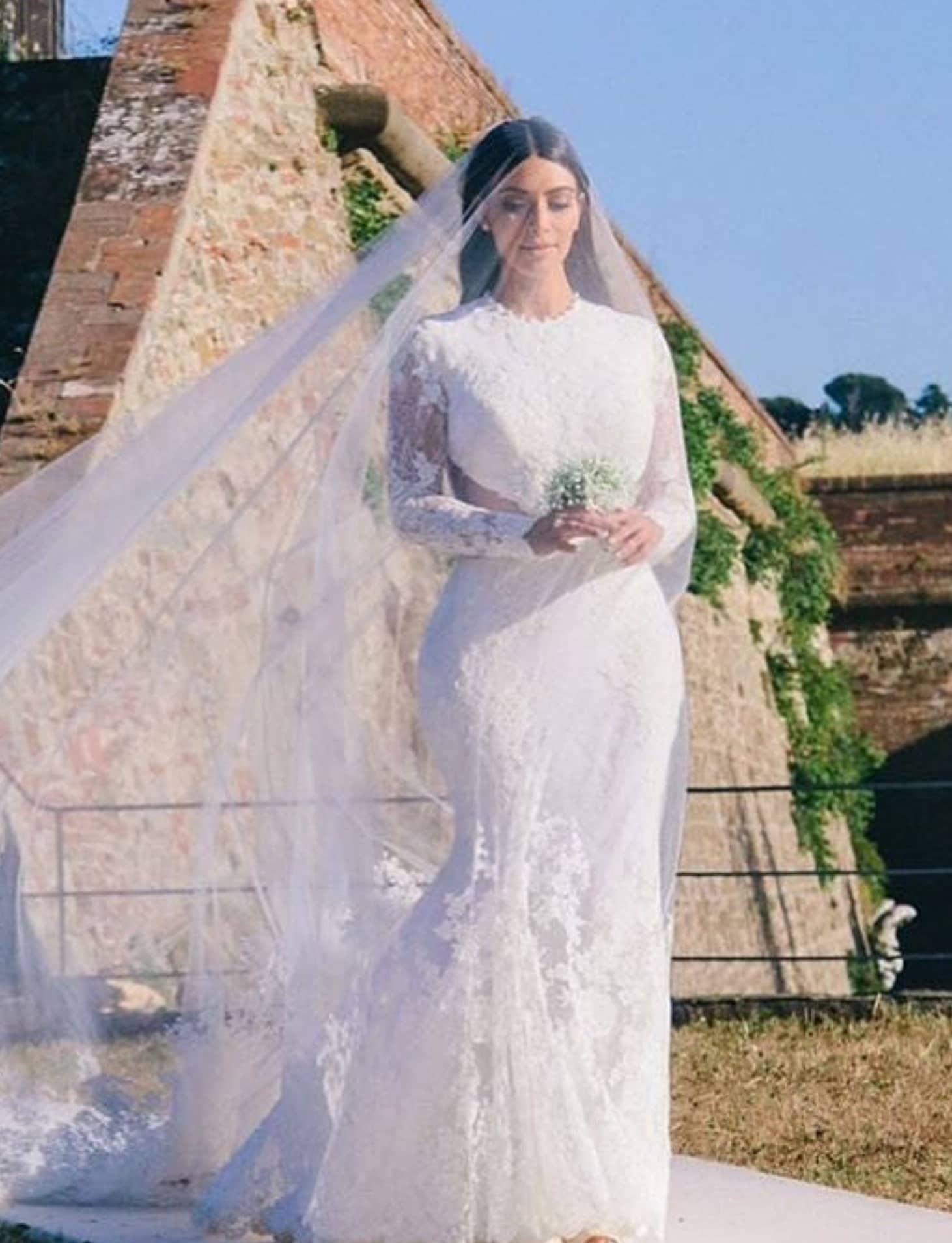 لباس عروس گرانقیمت کیم کارداشیان