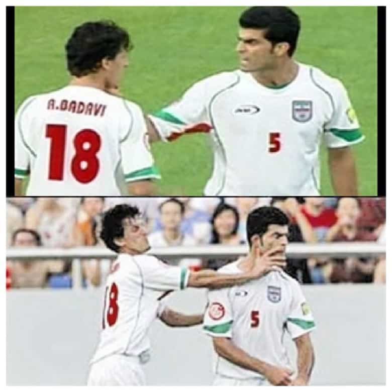 علی بداوی و رحمان رضایی بازیکنان تیم ملی بزن بزن کردند.