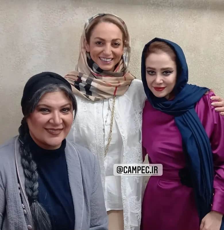 ریما رامین فر و الناز حبیبی آرایش عجیب و غریبی دارند.