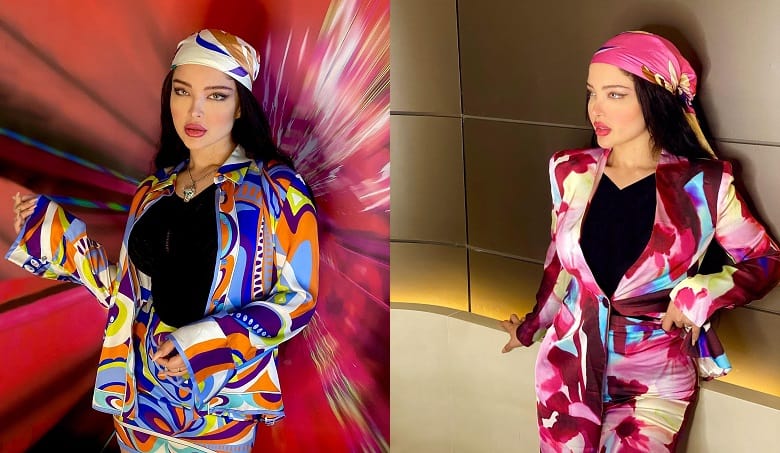 آرام جوینده همسر سپهر حیدری تیپ‌های رنگین کمانی دارد.