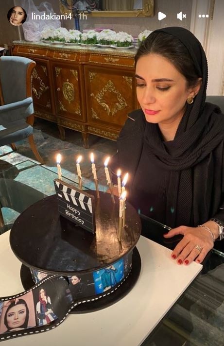 کیک تولد شیک و هنری "لیندا کیانی"/ عکس کیک تولد شیک و هنری "لیندا کیانی"/ عکس