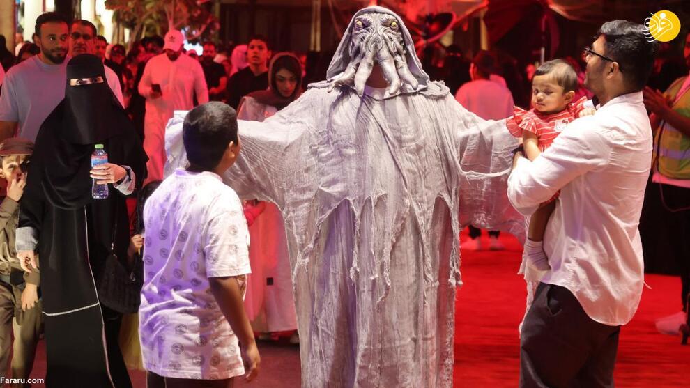 عکس های باورنکردنی مراسم هالووین در ریاض عربستان عکس های باورنکردنی مراسم هالووین در ریاض عربستان