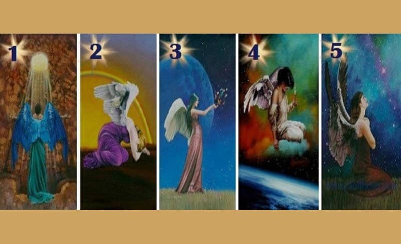 به ۵ کارت فرشته زیر نگاه کنید و یکی را انتخاب کنید که با روح شما صحبت کند.