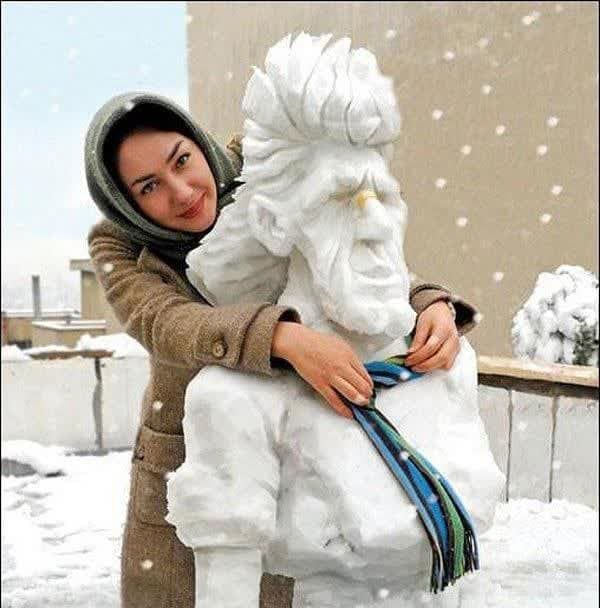 چهره آدم برفی "هانیه توسلی" همه را متعجب کرد/ عکس چهره آدم برفی "هانیه توسلی" همه را متعجب کرد/ عکس