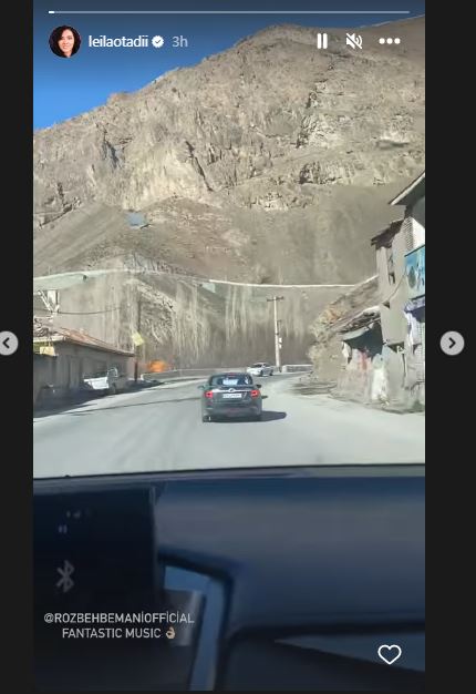 استوری مرموز و معنادار لیلا اوتادی برای روزبه بمانی