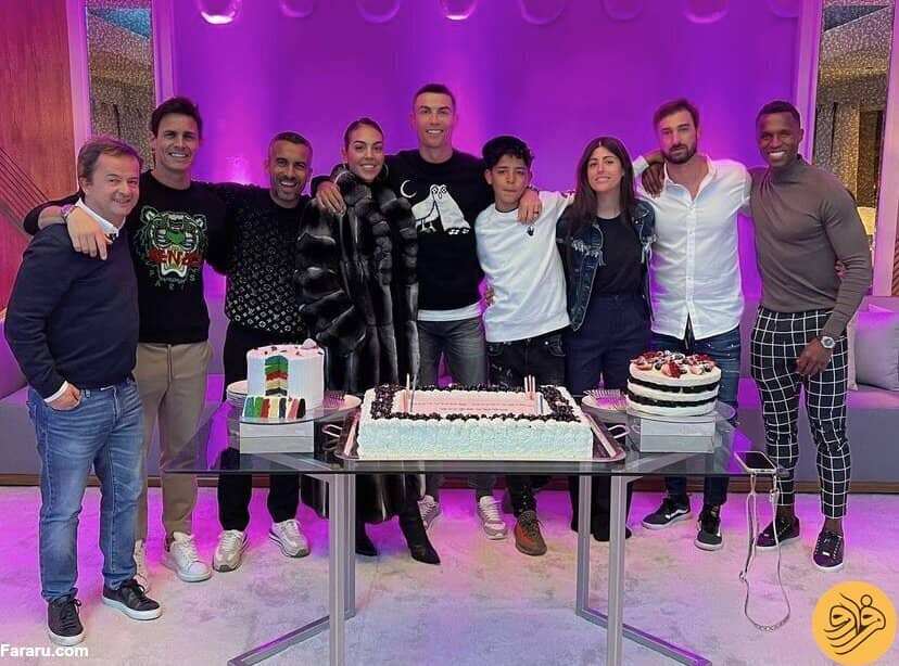 کریستیانو رونالدو در تولد ۳۸ سالگی