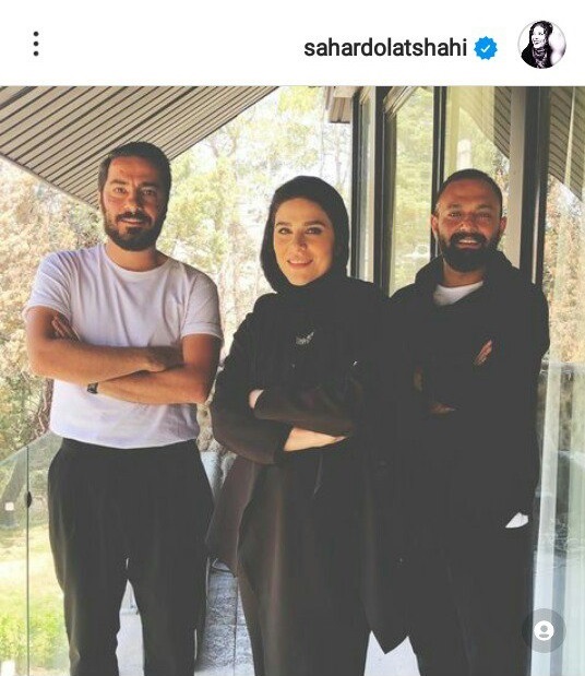 ژست جالب سحر دولتشاهی و نوید محمدزاده در یک ویلای لاکچری ژست جالب سحر دولتشاهی و نوید محمدزاده در یک ویلای لاکچری