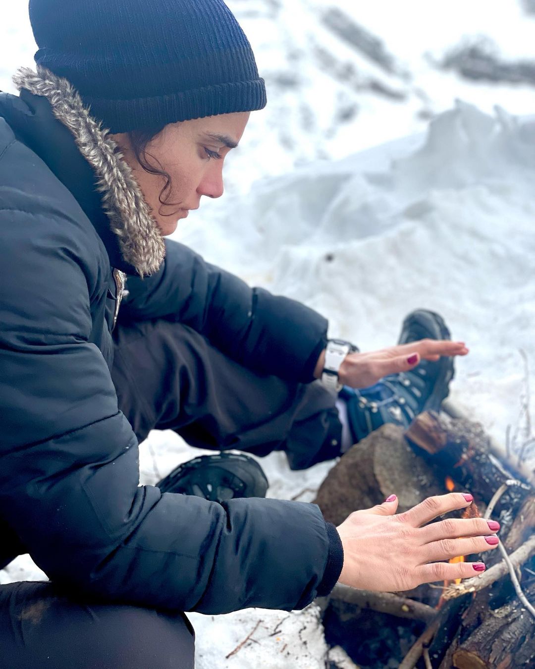  کار خطرناک و باورنکردنی تینا آخوندتبار در ارتفاعات تهران