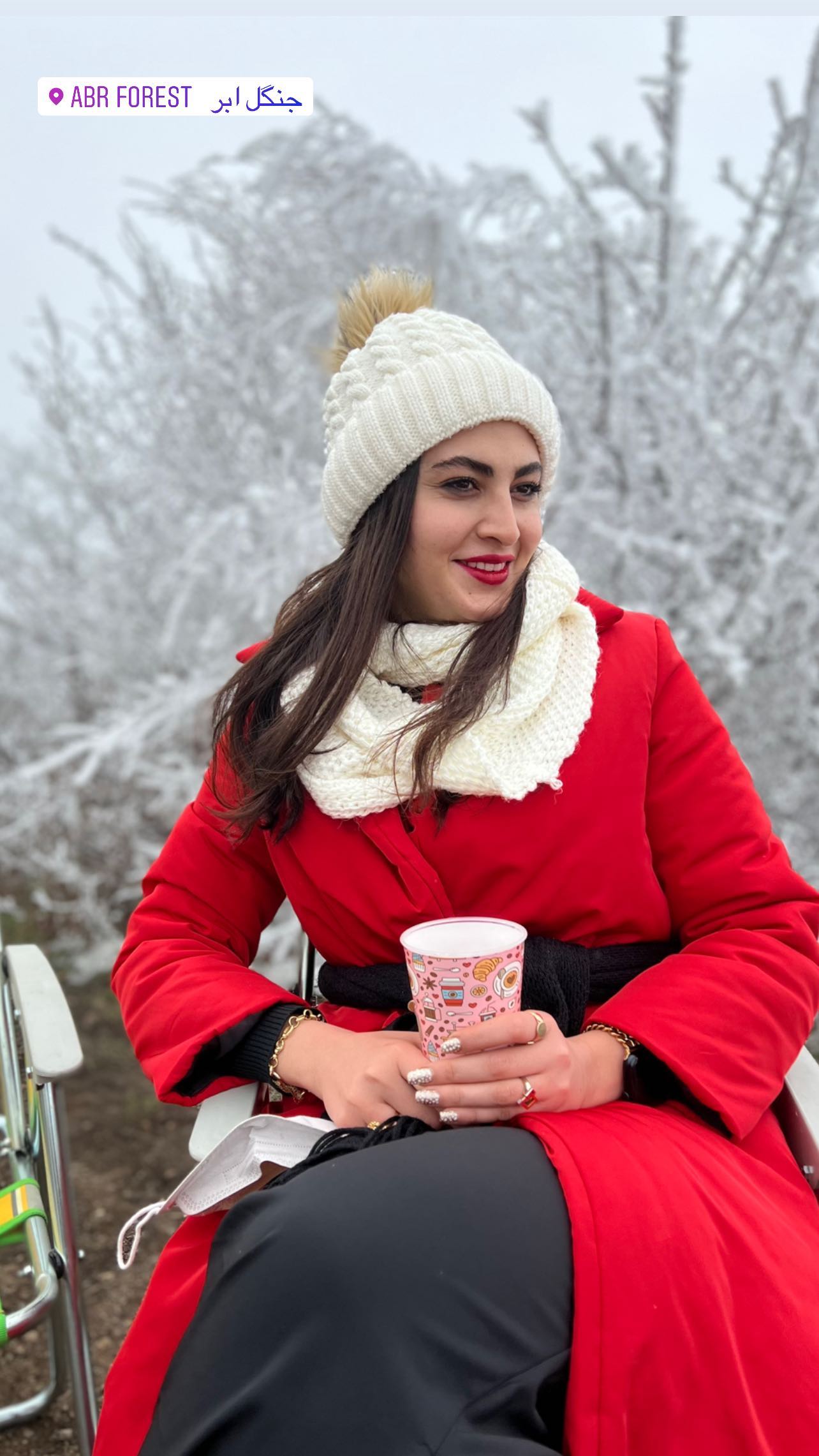 تیپ برفی "مریم مومن" سر زبانها افتاد/ عکس تیپ برفی "مریم مومن" سر زبانها افتاد/ عکس