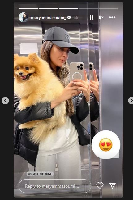  رونمایی مریم معصومی از حیوان خانگی بامزه و جدیدش