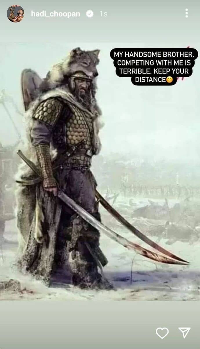 شاخ و شانه کشیدن عجیب “هادی چوپان” برای رقبایش