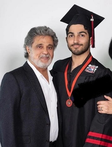 "داریوش" در جشن فارغ التحصیلی پسرش/ تصویر