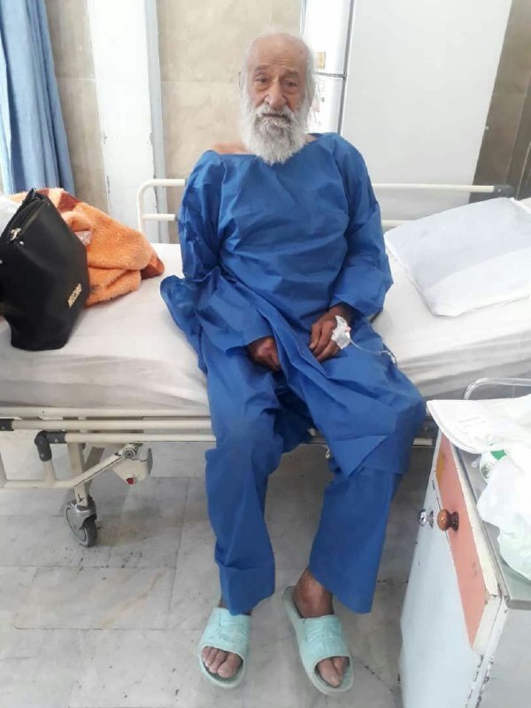 "خلیل عقاب" و اوج پیری اش در 96 سالگی/ تصویر "خلیل عقاب" و اوج پیری اش در 96 سالگی/ تصویر