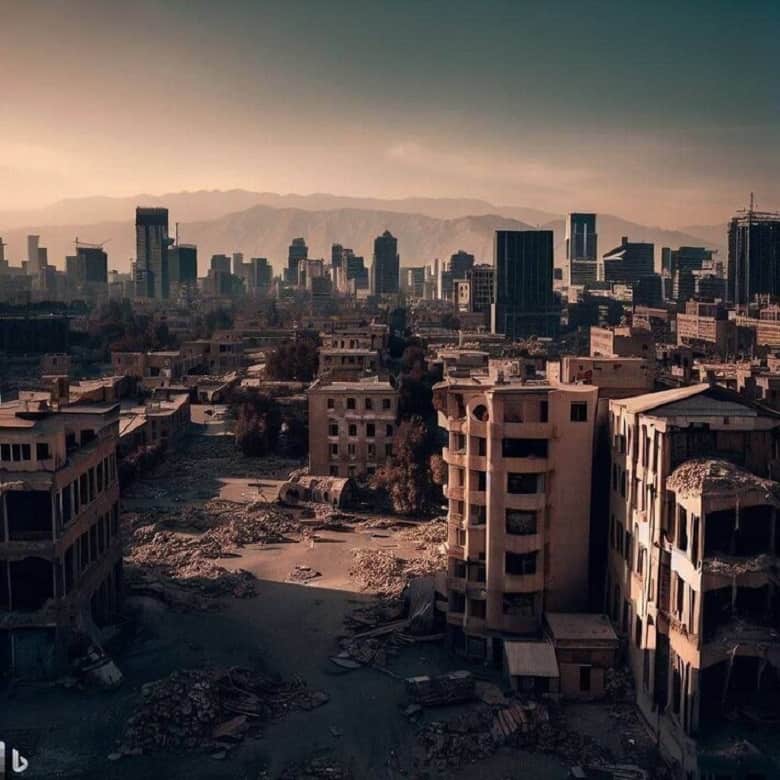 تصاویر مخوف هوش مصنوعی از سال ۱۴۵۰ تهران!