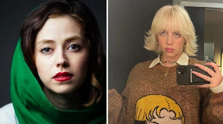 تصاویر/ وقتی خانم بازیگر بی‌خیال بیلی آیلیش نمی‌شود!