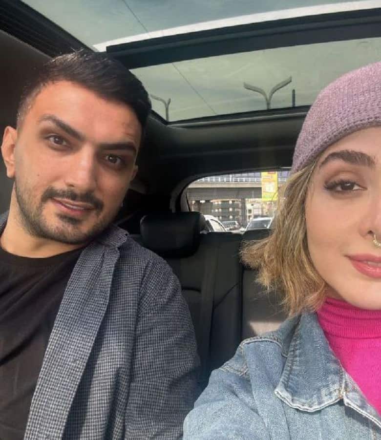 عکس/ حرکت عجیبی که خانم بازیگر با بینی‌اش کرد!