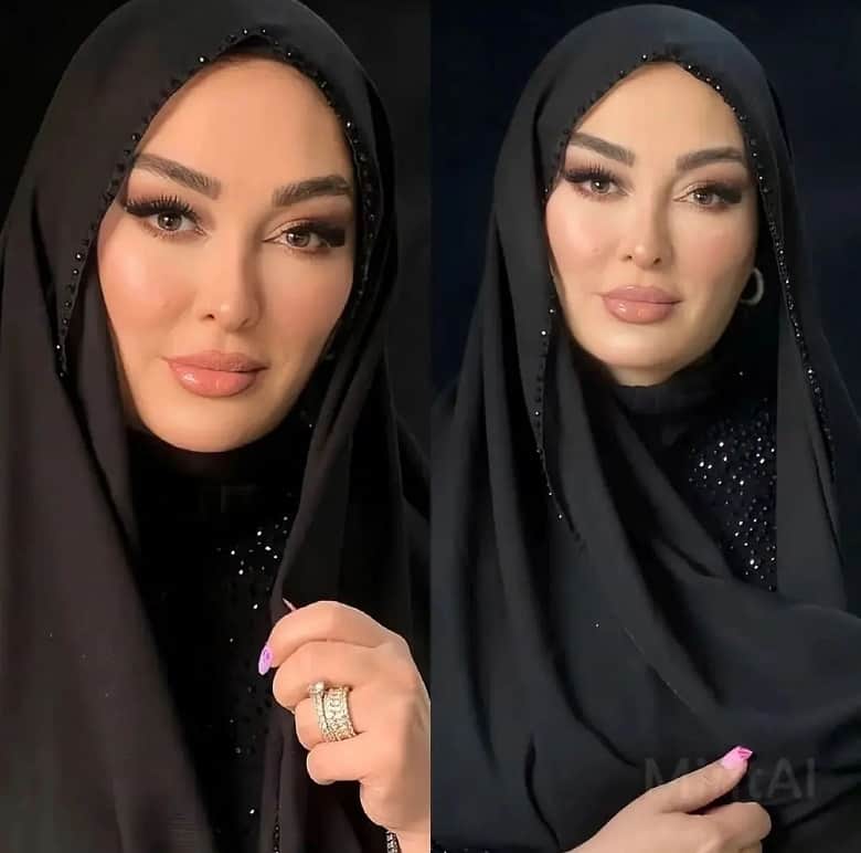 عکس/ تلفیق گریم و چادر در تیپ جدید الهام حمیدی