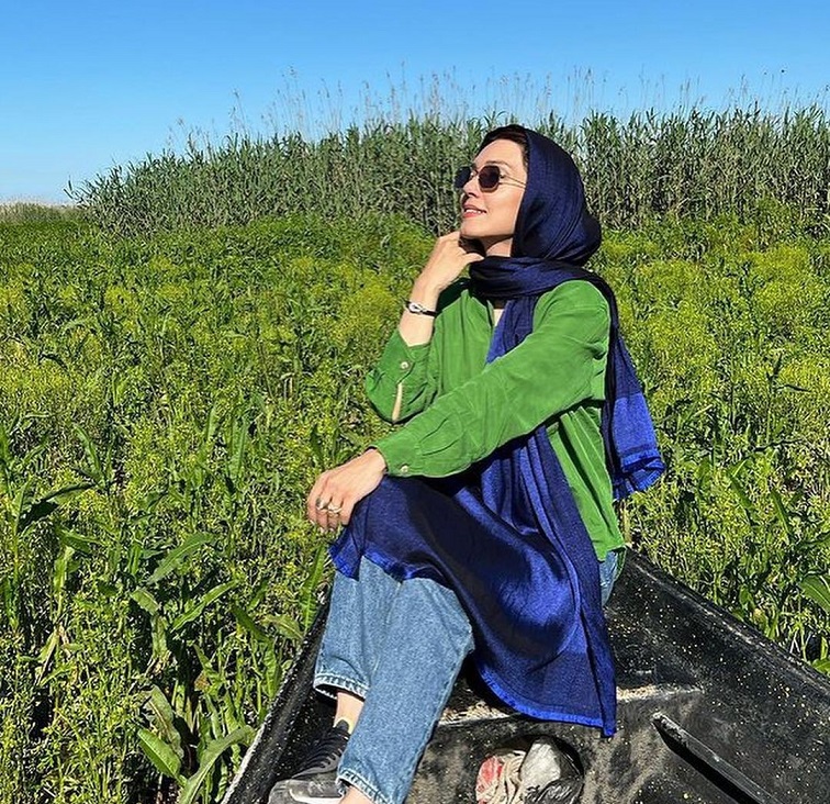 "شهرزاد کمال زاده" در دل طبیعت/ تصویر