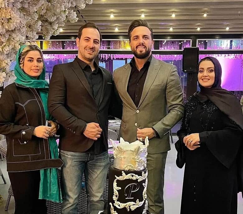 تصاویر/ تولد آقای مجری در کنار همسر محجبه اش!