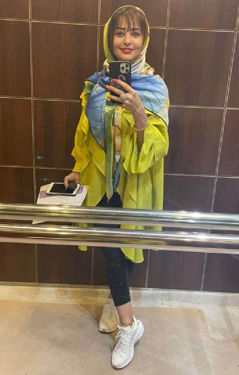 نفیسه روشن به کلی تغییر قیافه داده است.